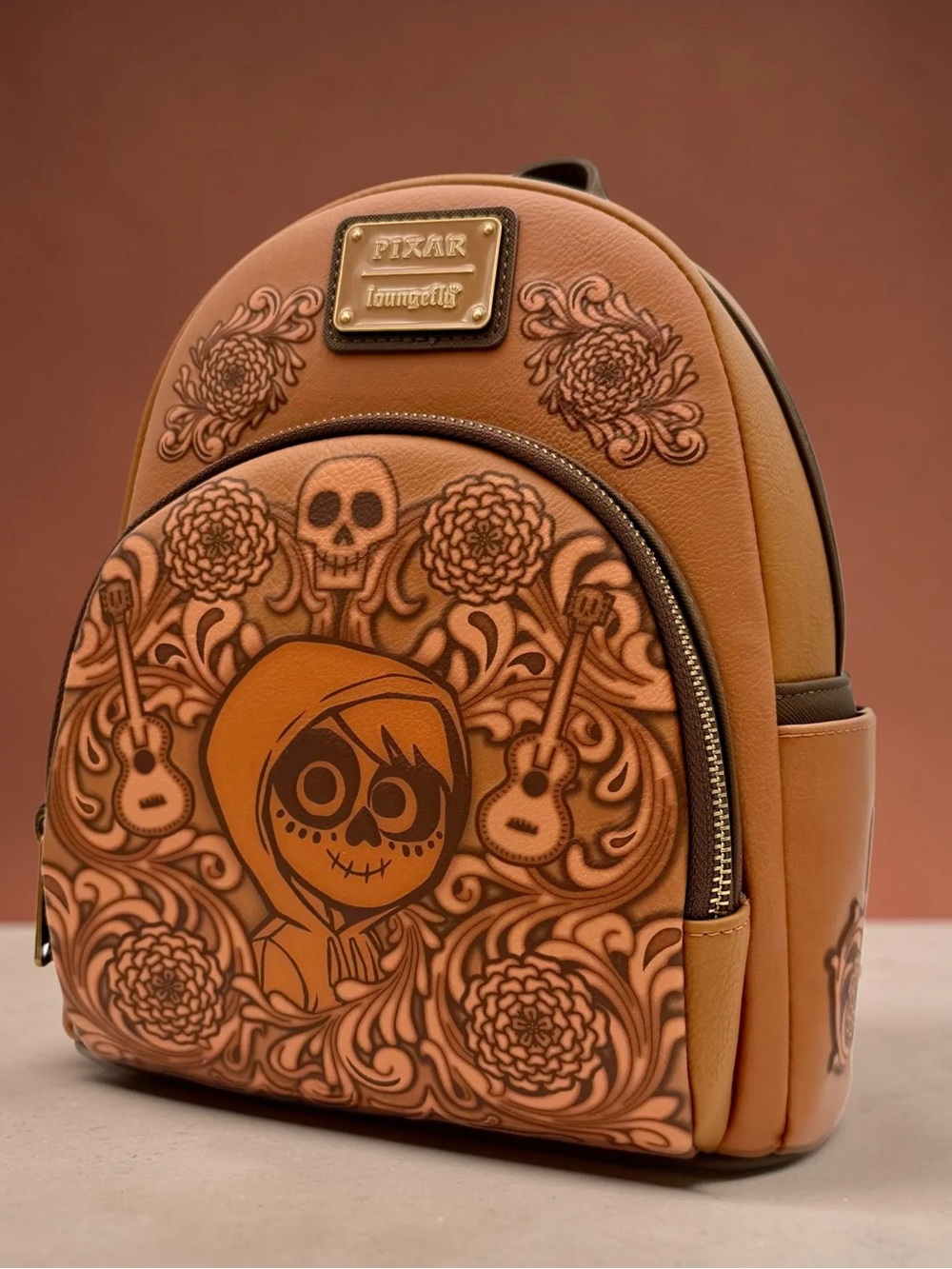 Loungefly Tan and Brown 'Coco' Themed Mini Backpack
